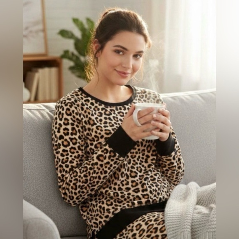 Kate Spade Leopard Animal Print Long Sleeve Size Small